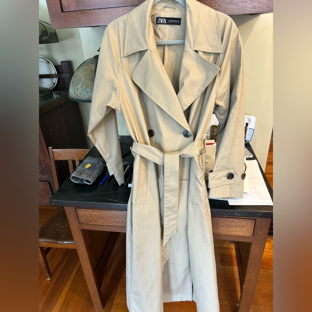 Zara Beige Trench Coat with Belt